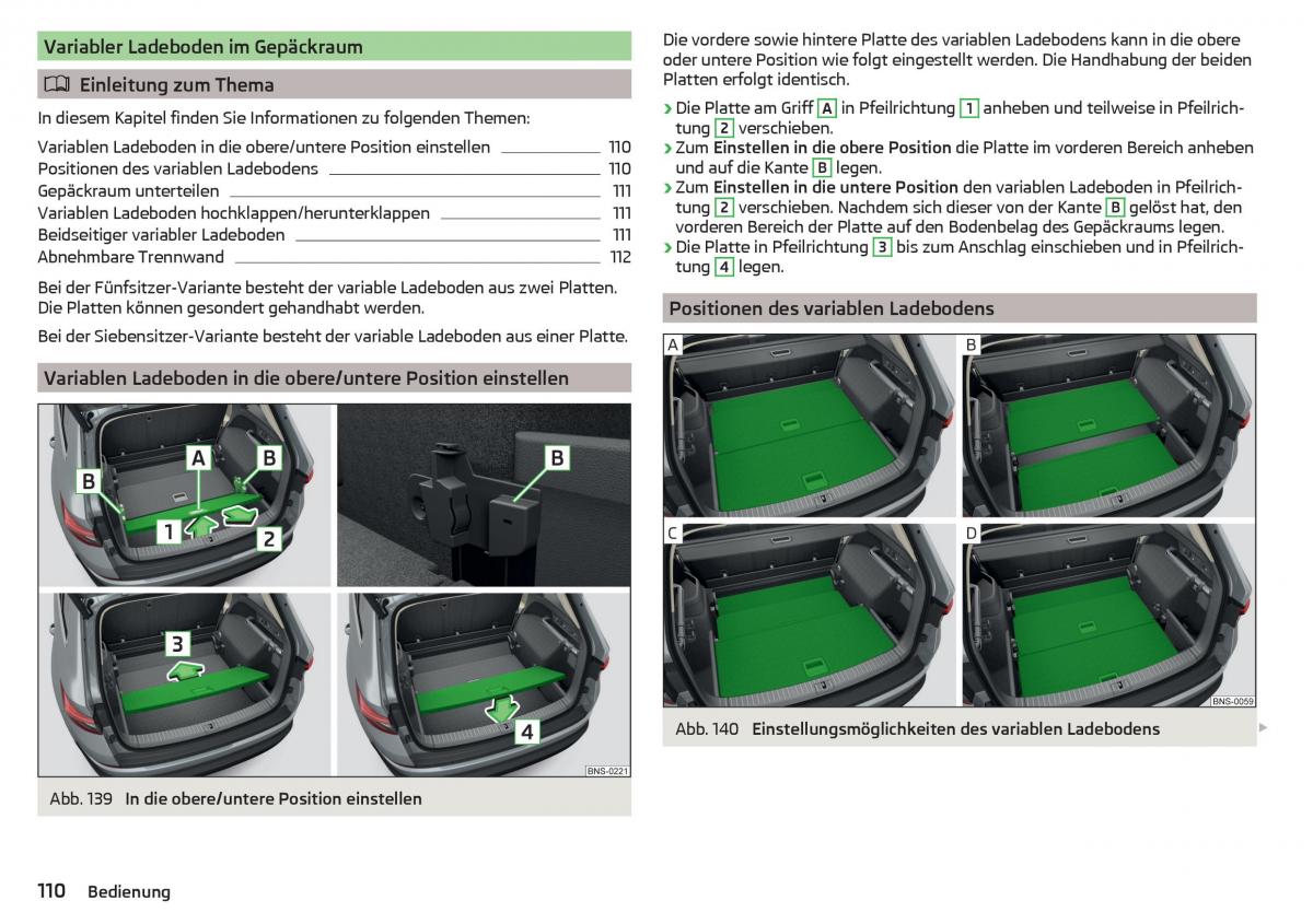 Skoda Kodiaq Handbuch / page 112