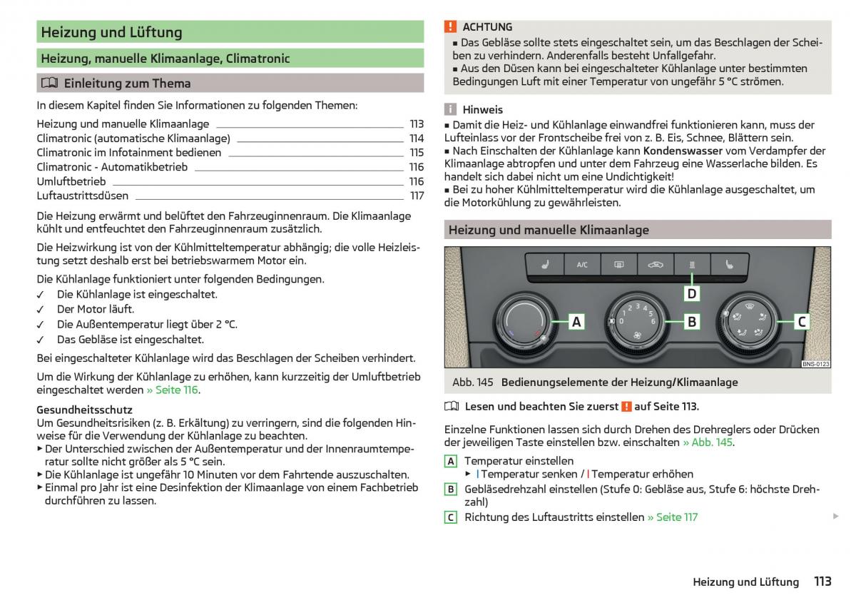 Skoda Kodiaq Handbuch / page 115