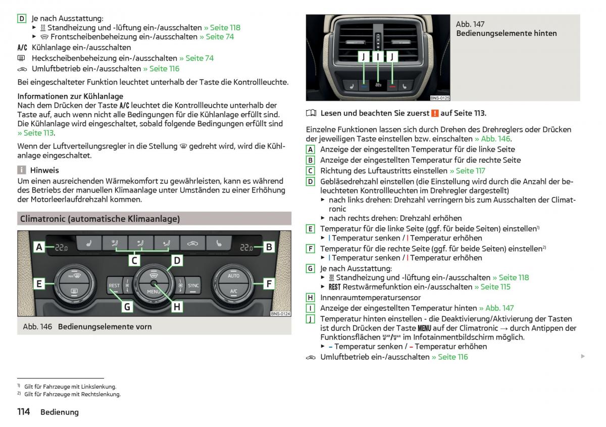 Skoda Kodiaq Handbuch / page 116