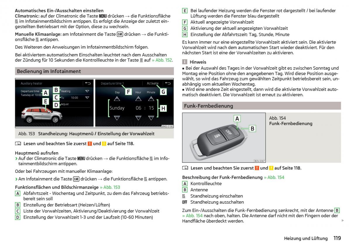 Skoda Kodiaq Handbuch / page 121