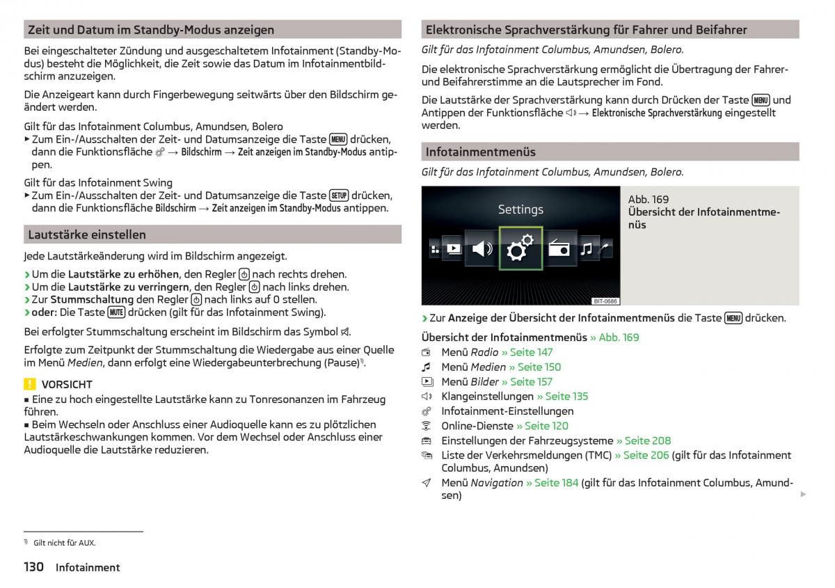 Skoda Kodiaq Handbuch / page 132