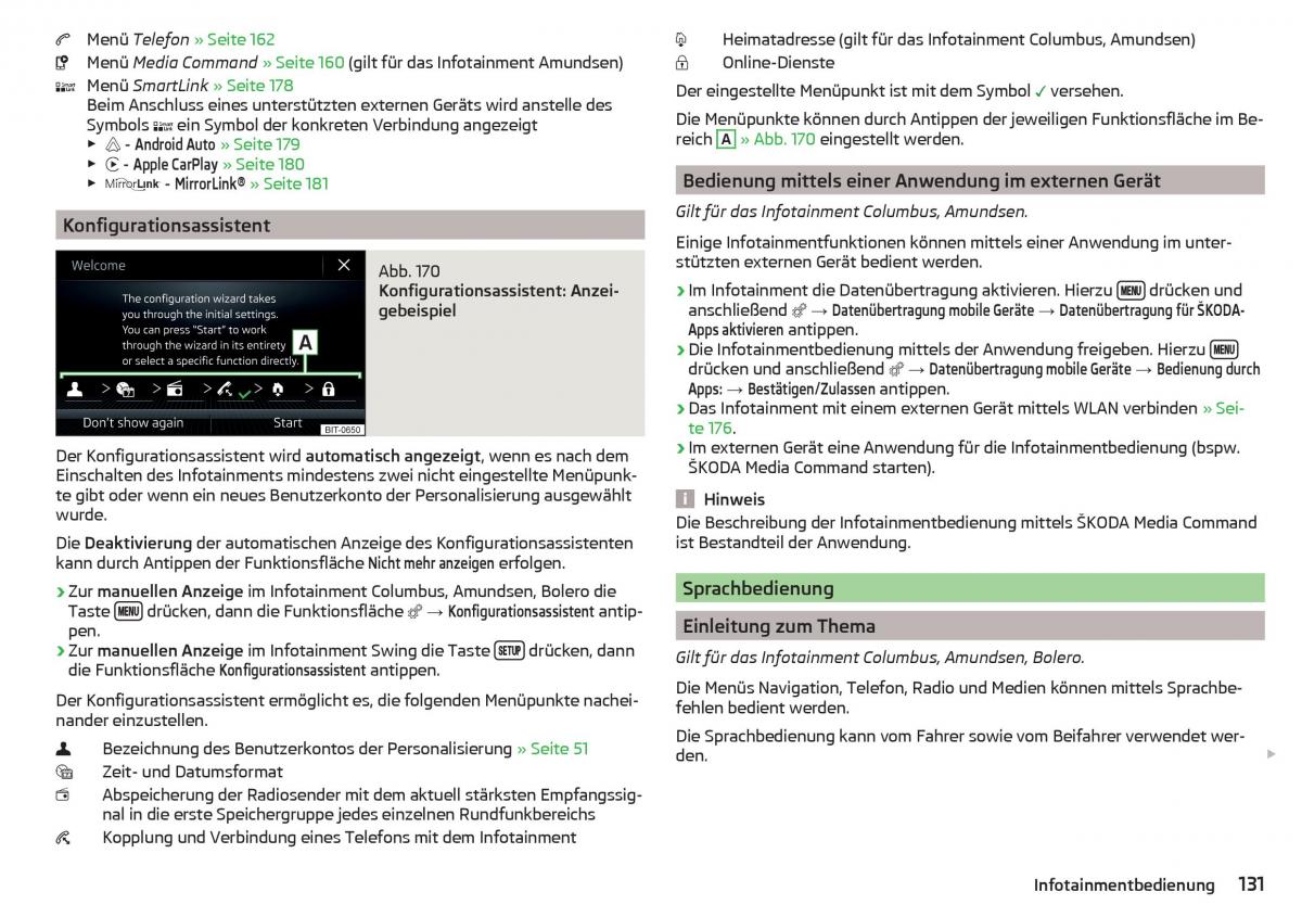 Skoda Kodiaq Handbuch / page 133