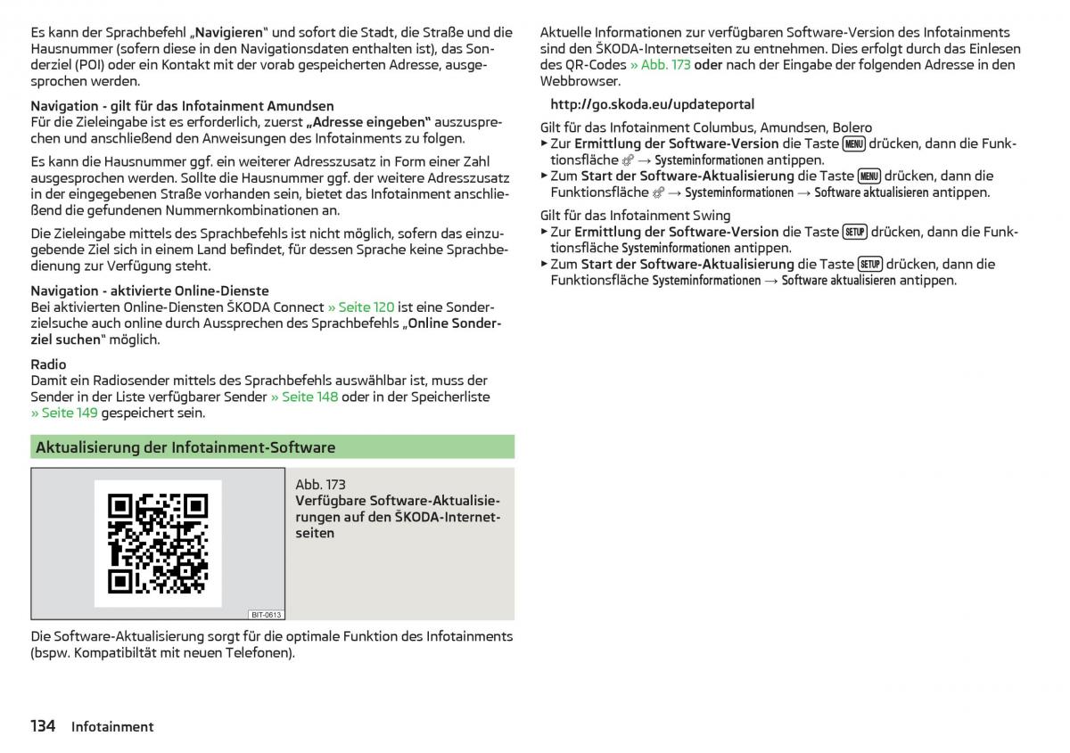 Skoda Kodiaq Handbuch / page 136