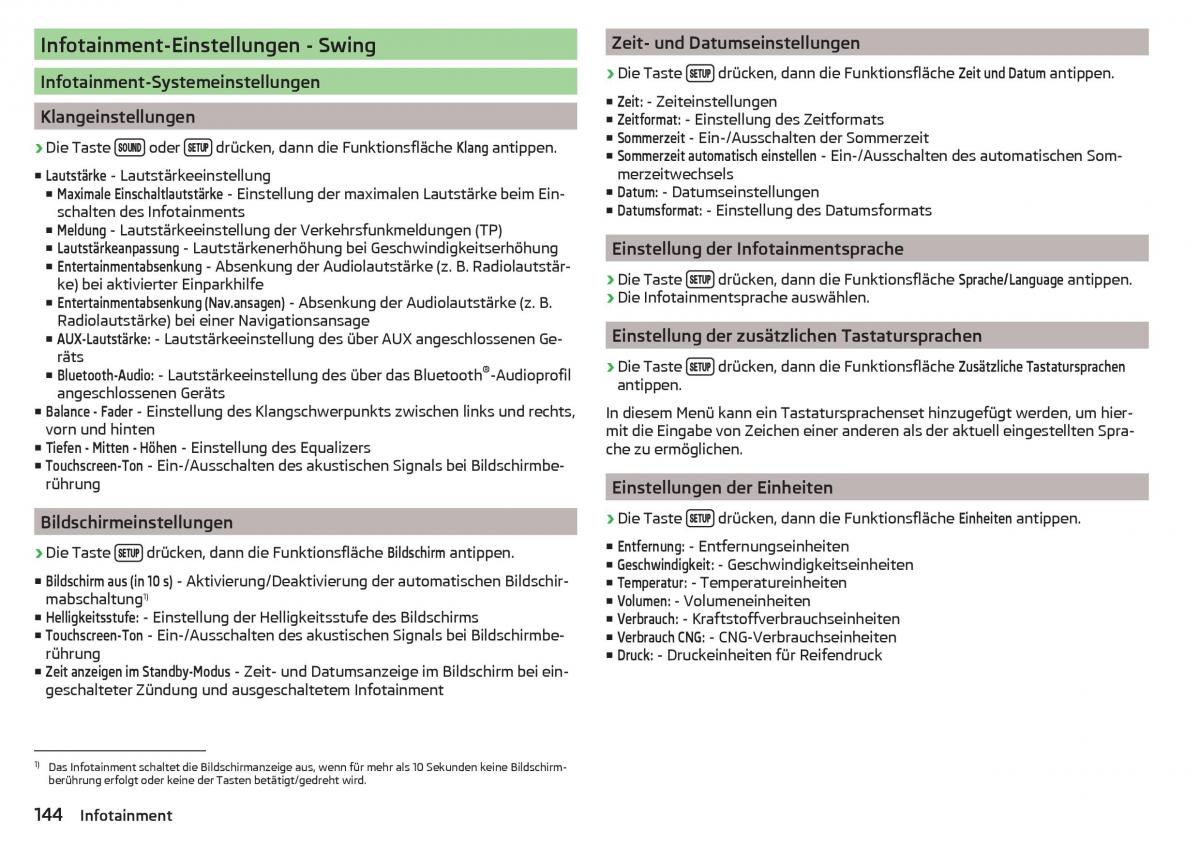 Skoda Kodiaq Handbuch / page 146