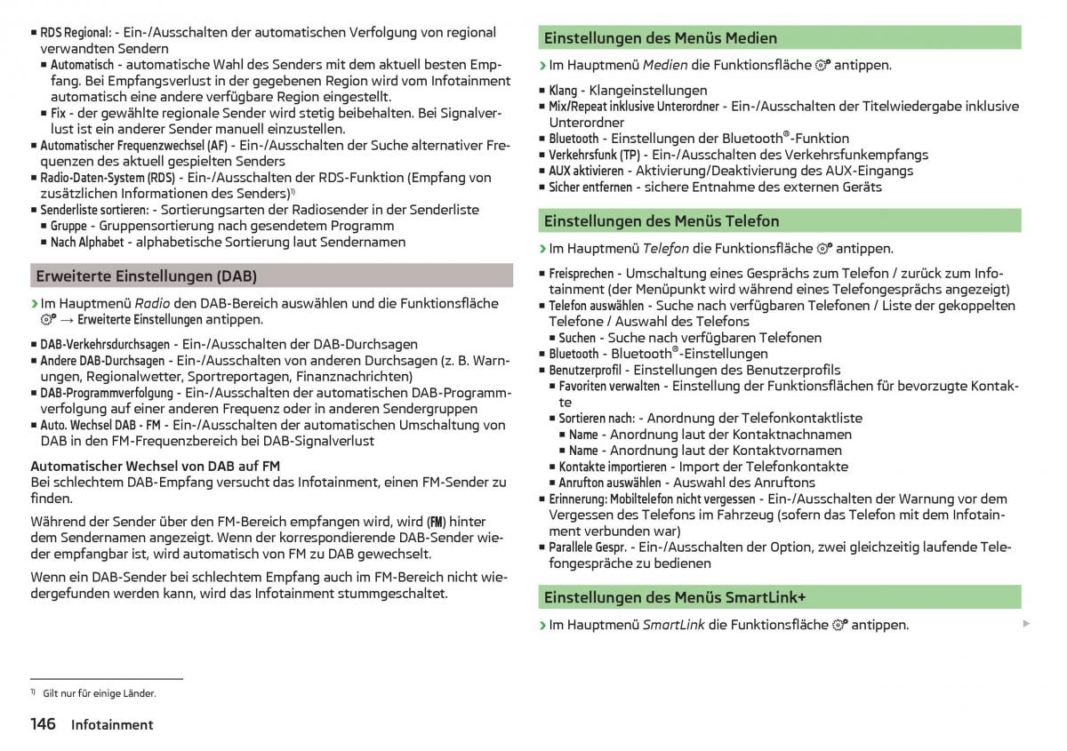 Skoda Kodiaq Handbuch / page 148