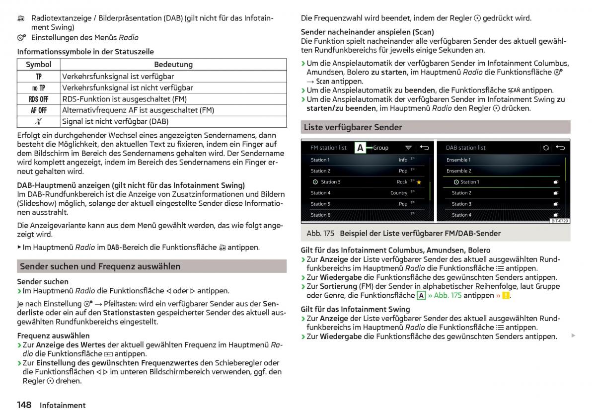 Skoda Kodiaq Handbuch / page 150