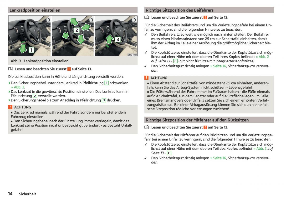 Skoda Kodiaq Handbuch / page 16