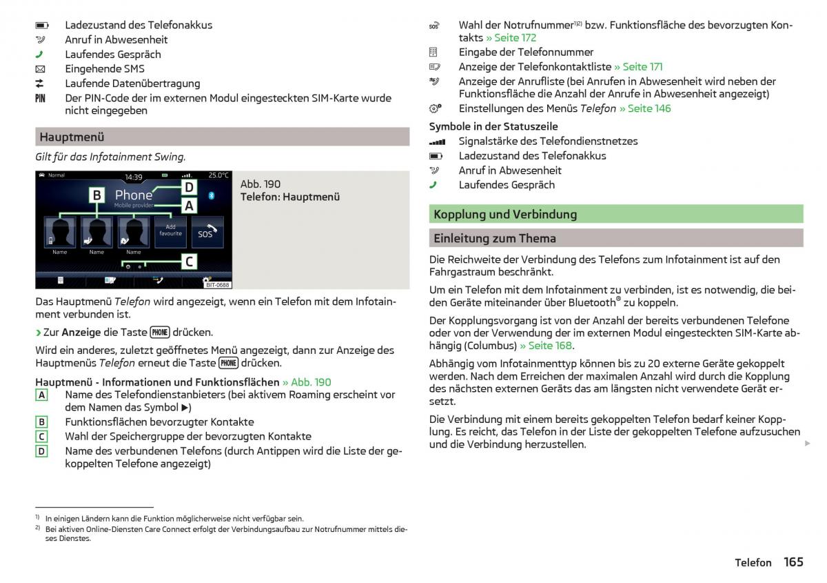 Skoda Kodiaq Handbuch / page 167