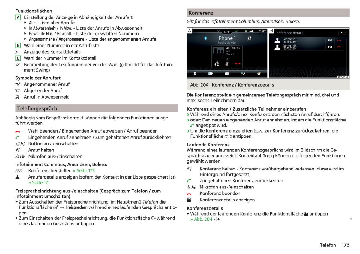 Skoda Kodiaq Handbuch / page 175