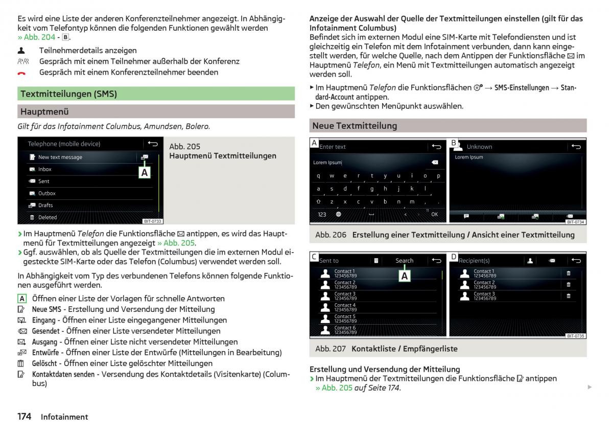 Skoda Kodiaq Handbuch / page 176