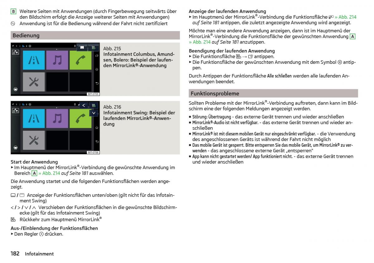 Skoda Kodiaq Handbuch / page 184