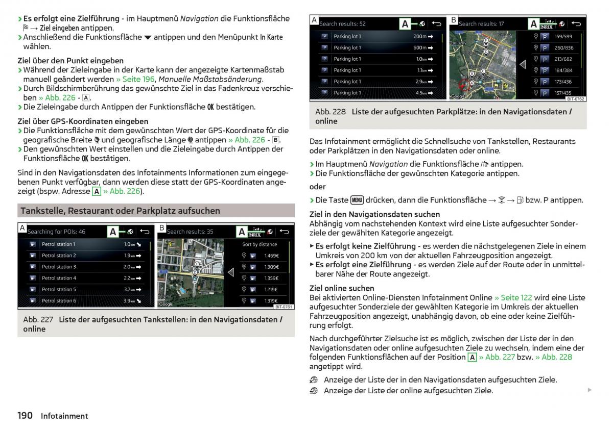 Skoda Kodiaq Handbuch / page 192