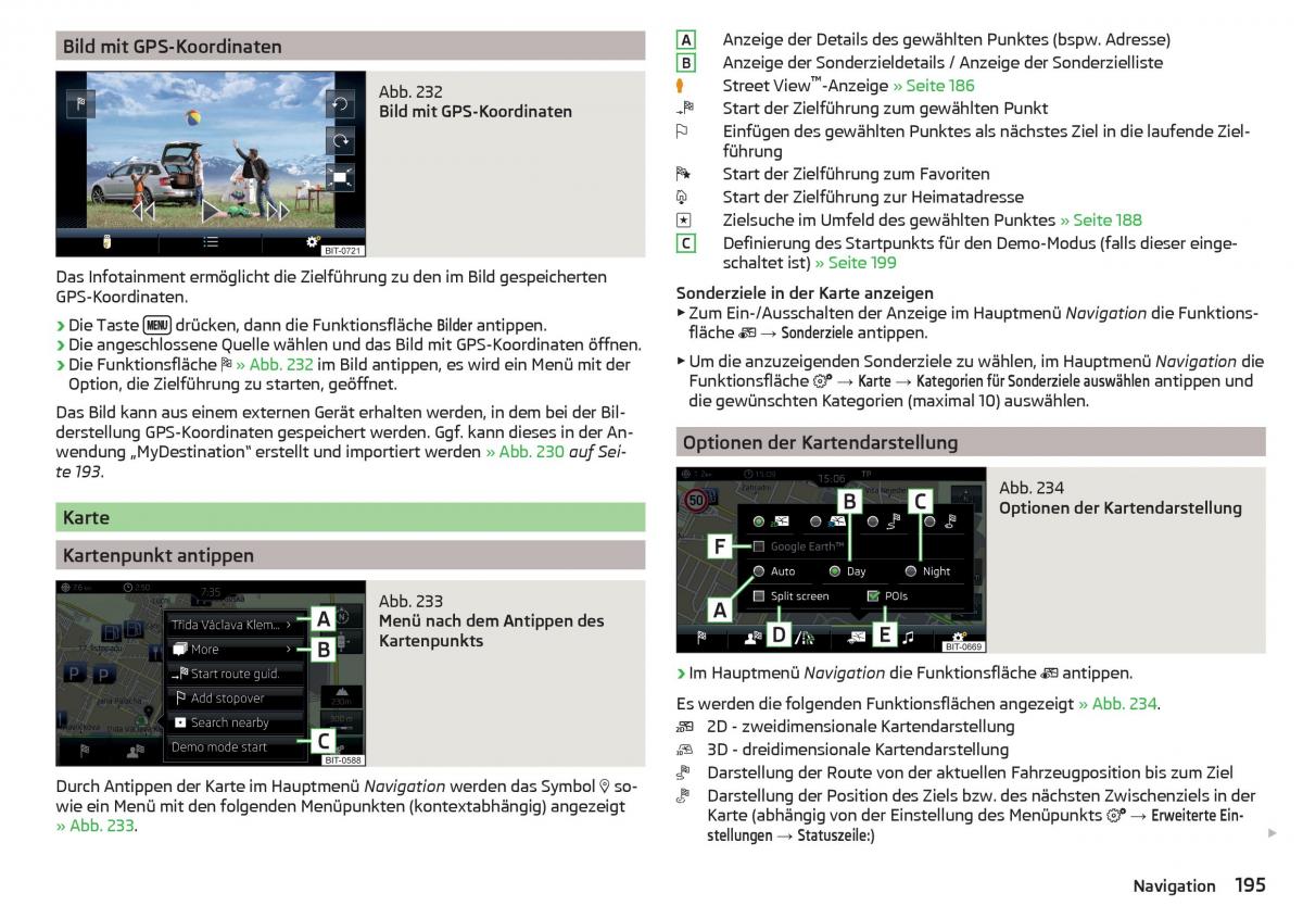 Skoda Kodiaq Handbuch / page 197