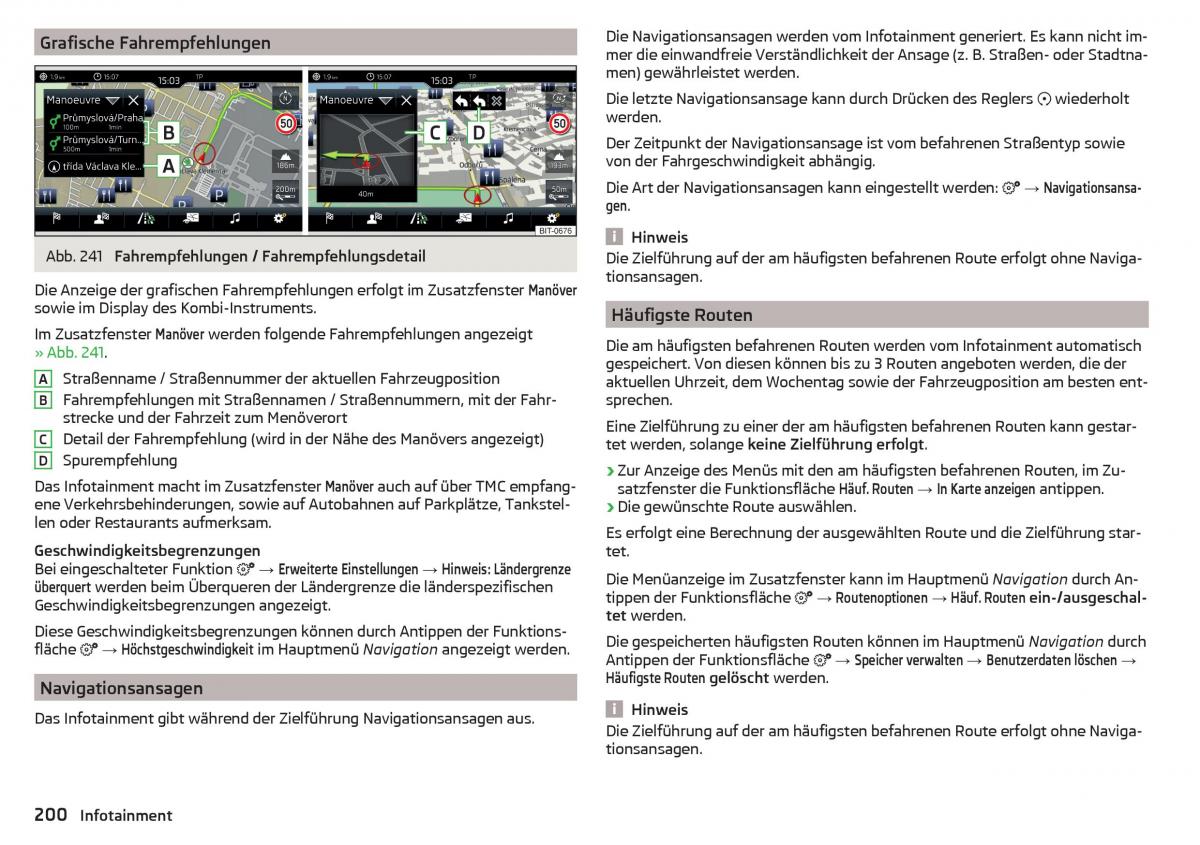 Skoda Kodiaq Handbuch / page 202