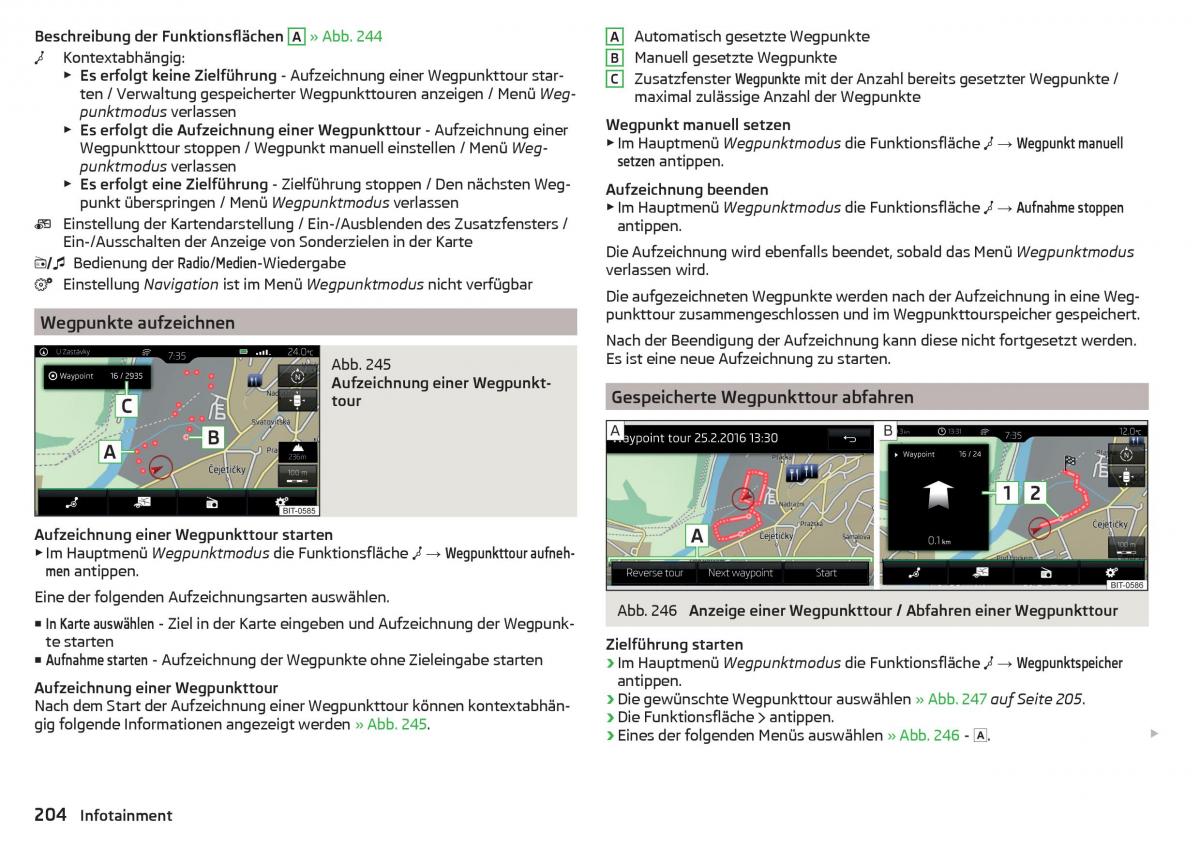 Skoda Kodiaq Handbuch / page 206