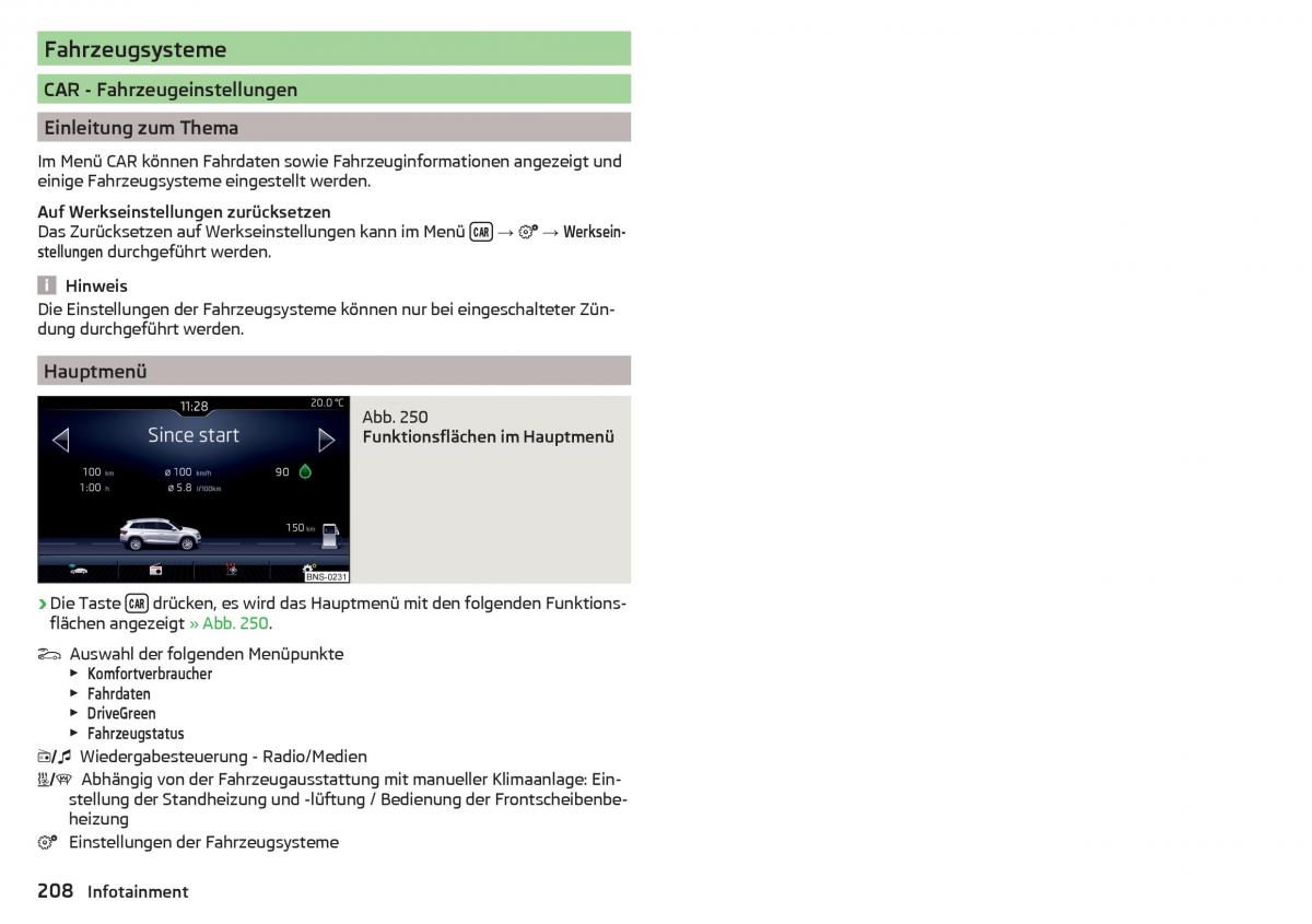 Skoda Kodiaq Handbuch / page 210