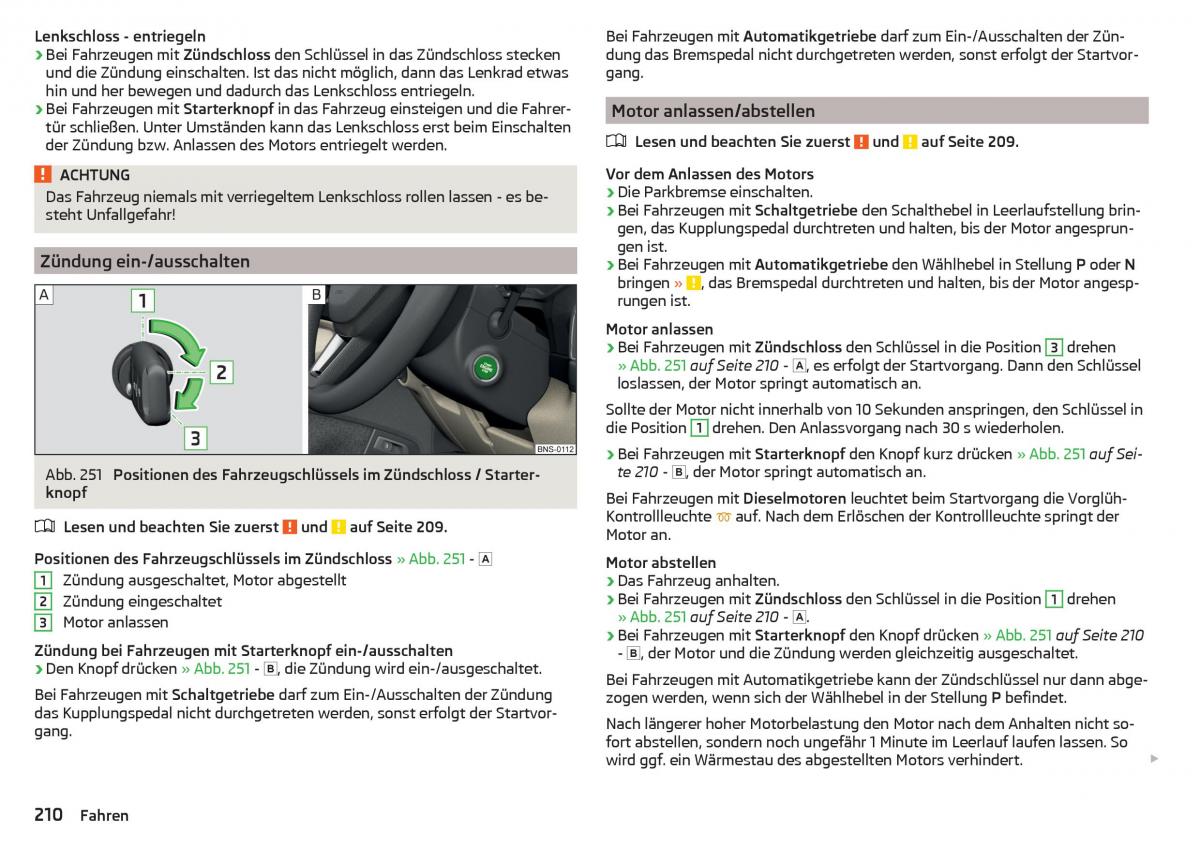 Skoda Kodiaq Handbuch / page 212