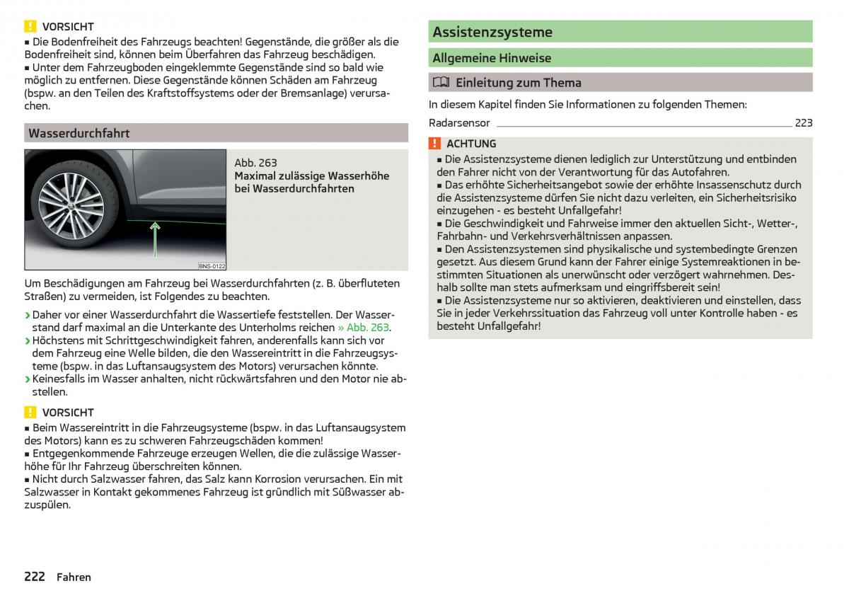 Skoda Kodiaq Handbuch / page 224