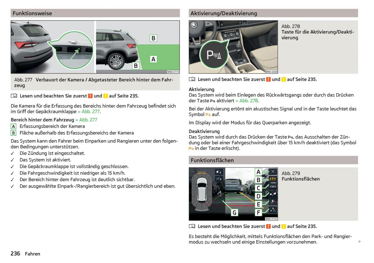 Skoda Kodiaq Handbuch / page 238