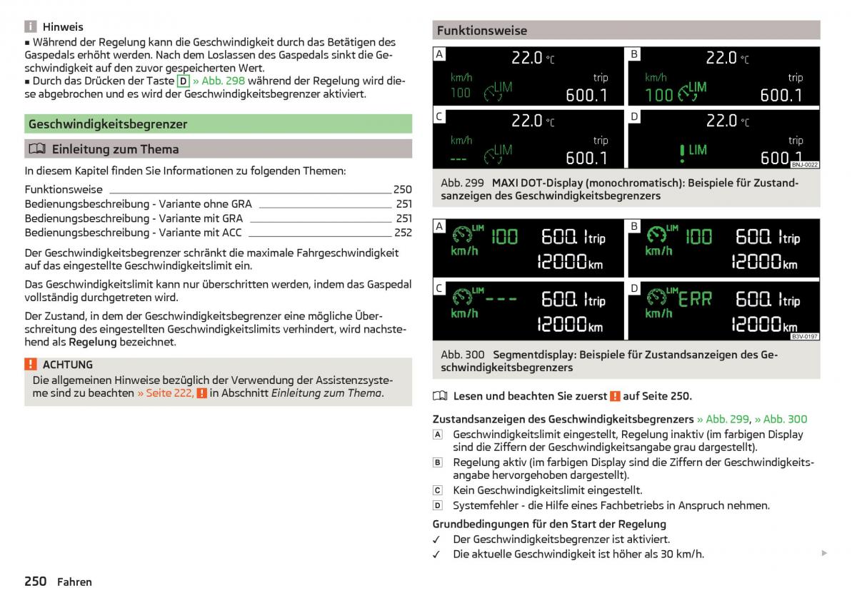 Skoda Kodiaq Handbuch / page 252