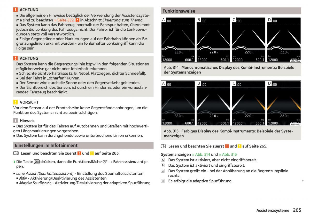 Skoda Kodiaq Handbuch / page 267