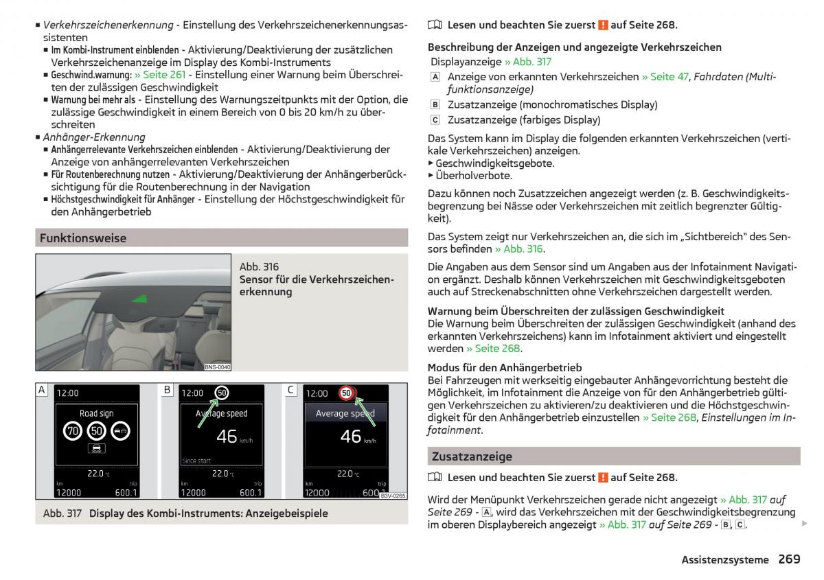 Skoda Kodiaq Handbuch / page 271