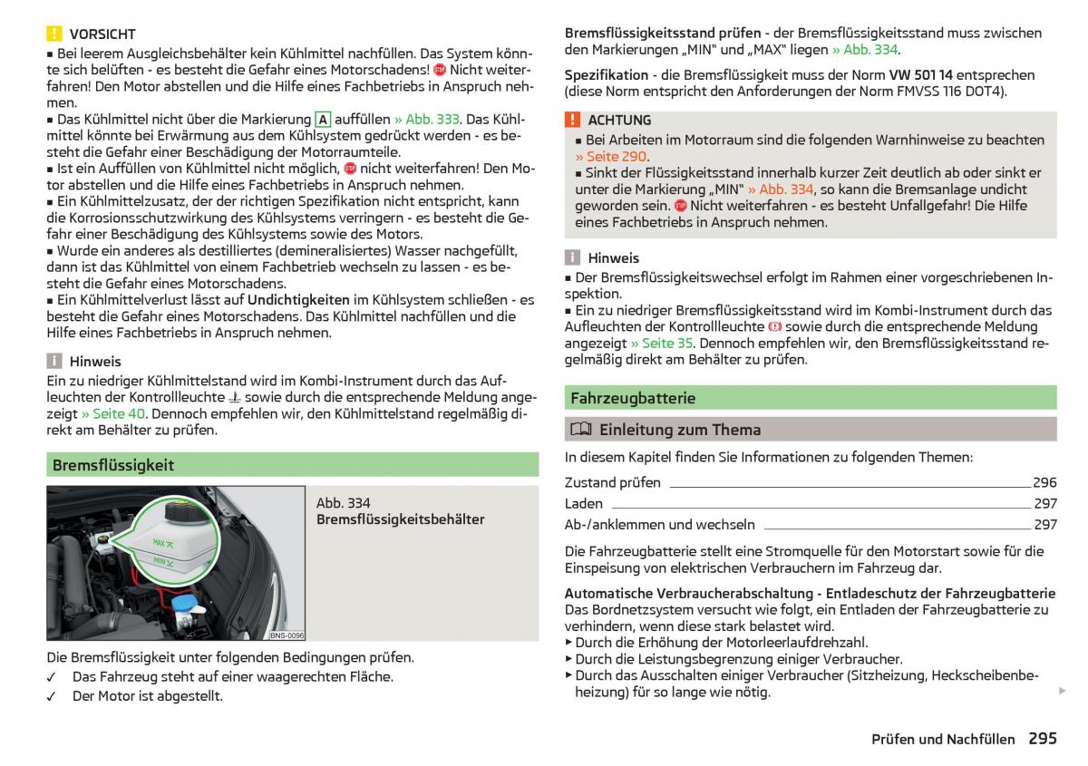 Skoda Kodiaq Handbuch / page 297