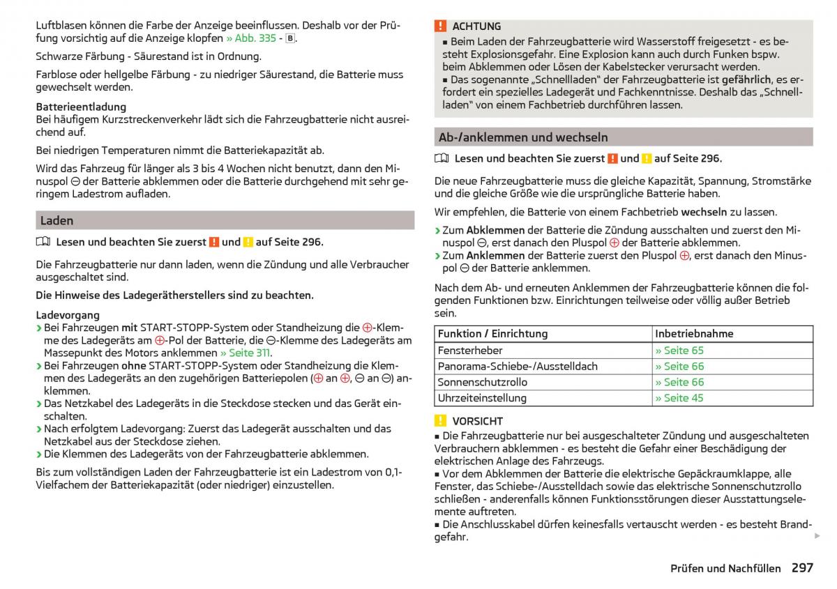 Skoda Kodiaq Handbuch / page 299