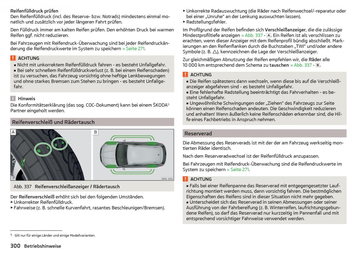 Skoda Kodiaq Handbuch / page 302