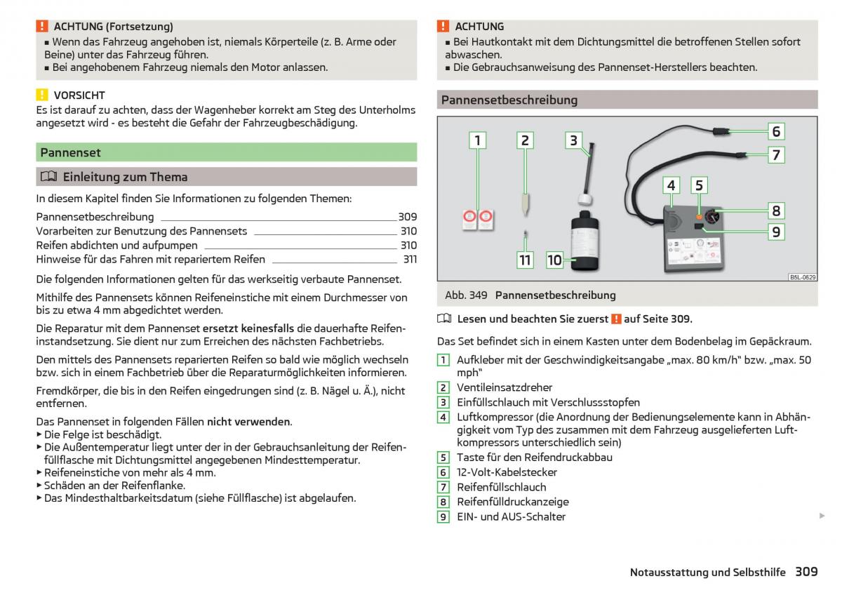 Skoda Kodiaq Handbuch / page 311