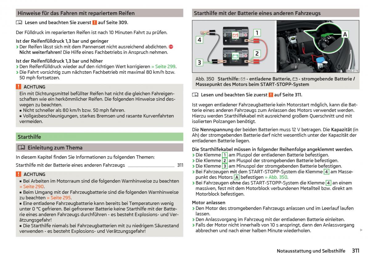 Skoda Kodiaq Handbuch / page 313