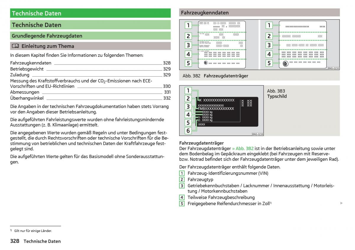 Skoda Kodiaq Handbuch / page 330