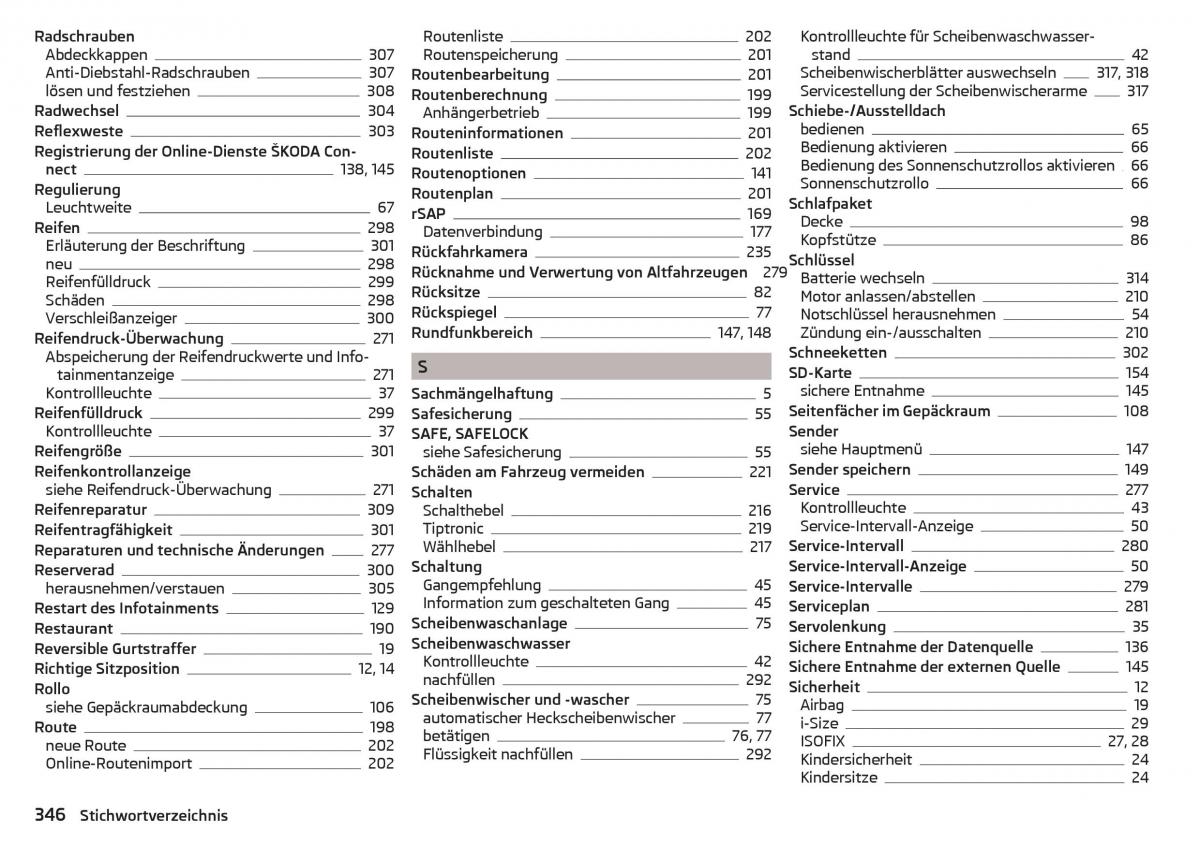 Skoda Kodiaq Handbuch / page 348