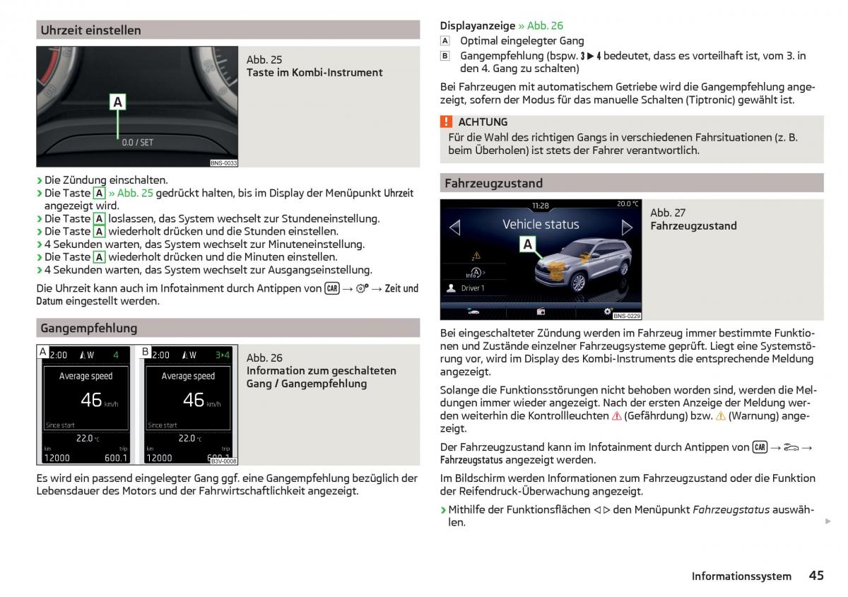 Skoda Kodiaq Handbuch / page 47