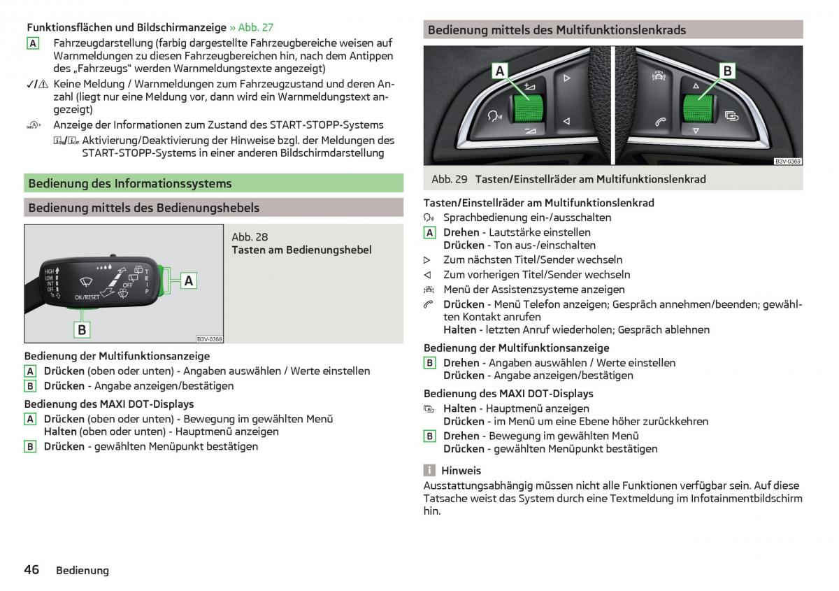 Skoda Kodiaq Handbuch / page 48