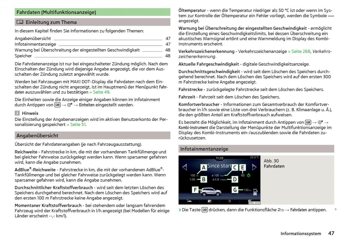 Skoda Kodiaq Handbuch / page 49