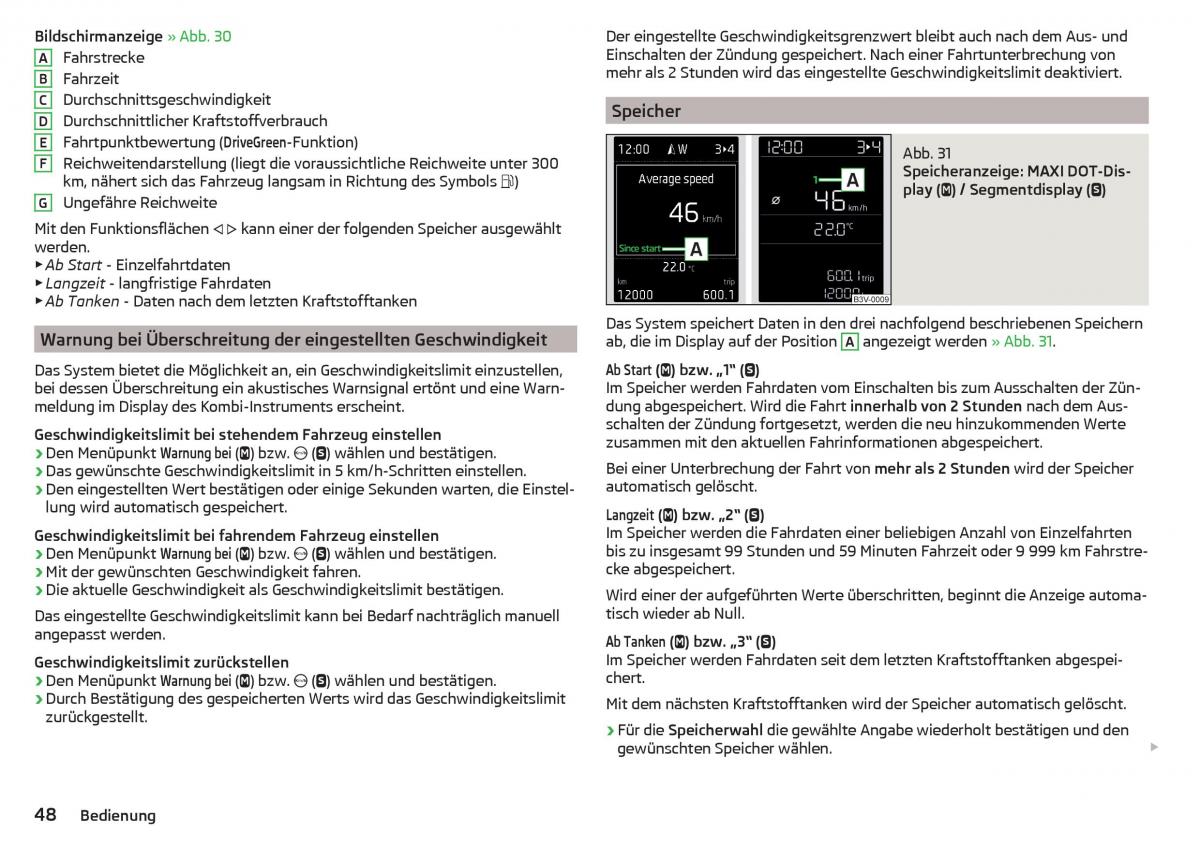 Skoda Kodiaq Handbuch / page 50