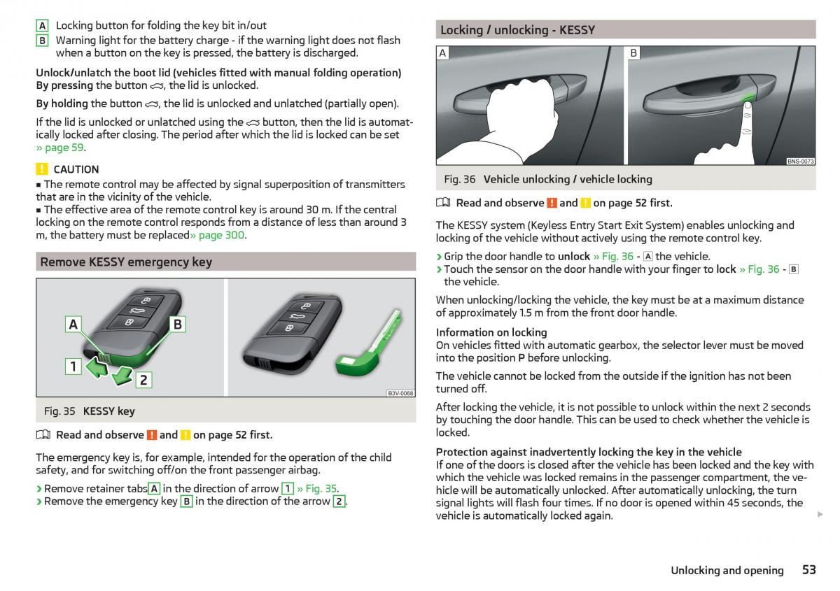 Skoda Kodiaq owners manual / page 55