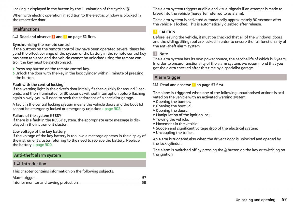 Skoda Kodiaq owners manual / page 59