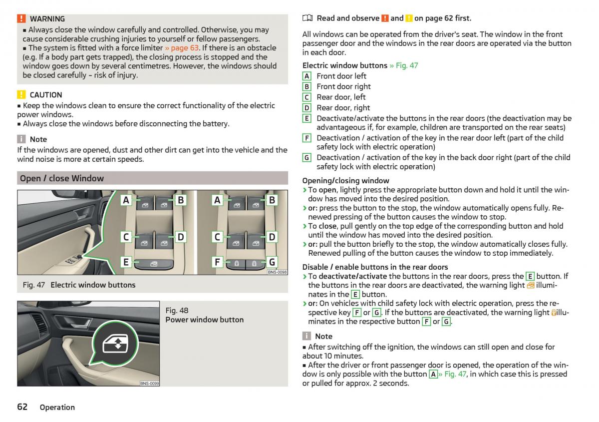 Skoda Kodiaq owners manual / page 64