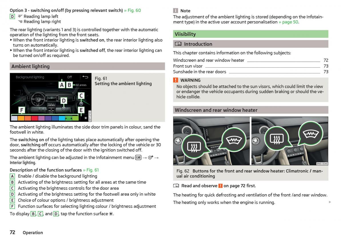 Skoda Kodiaq owners manual / page 74