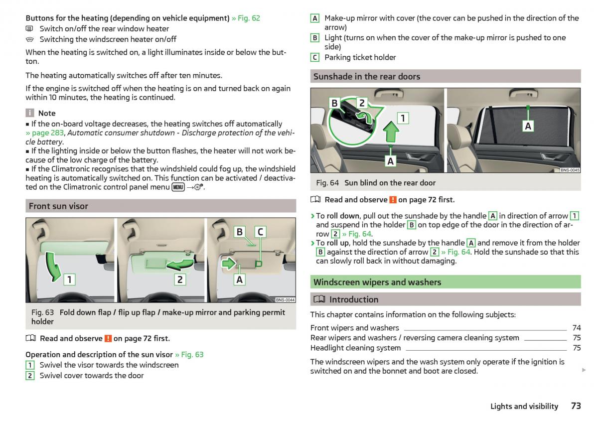 Skoda Kodiaq owners manual / page 75