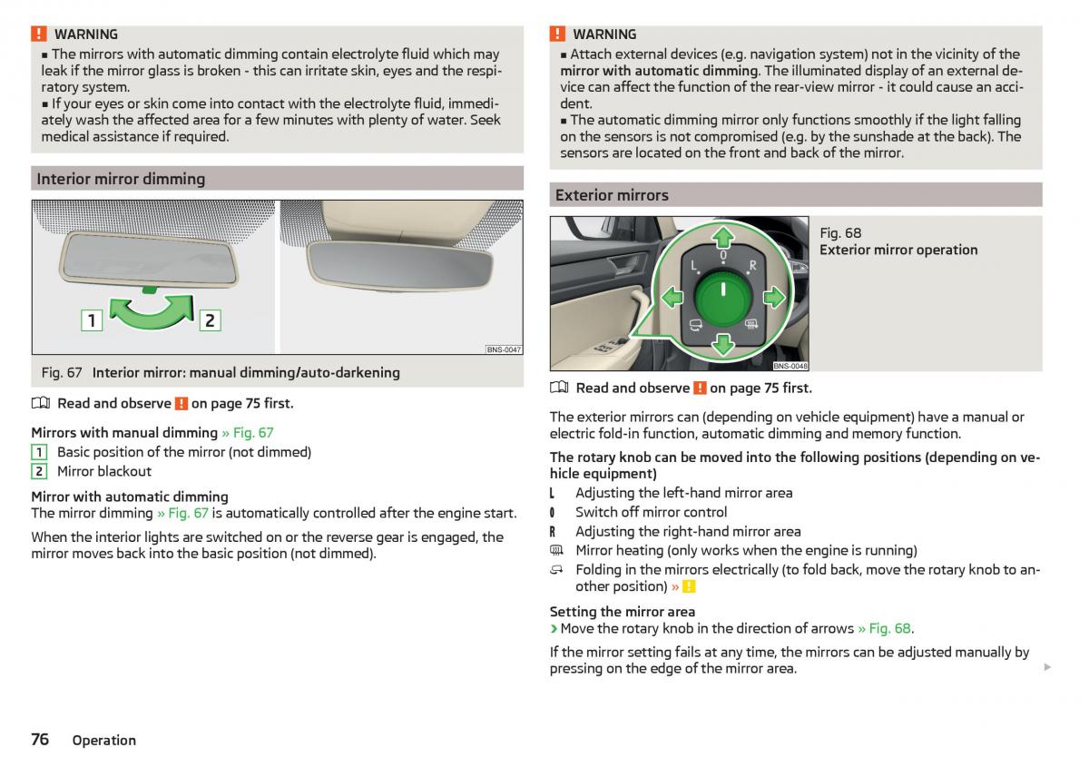 Skoda Kodiaq owners manual / page 78