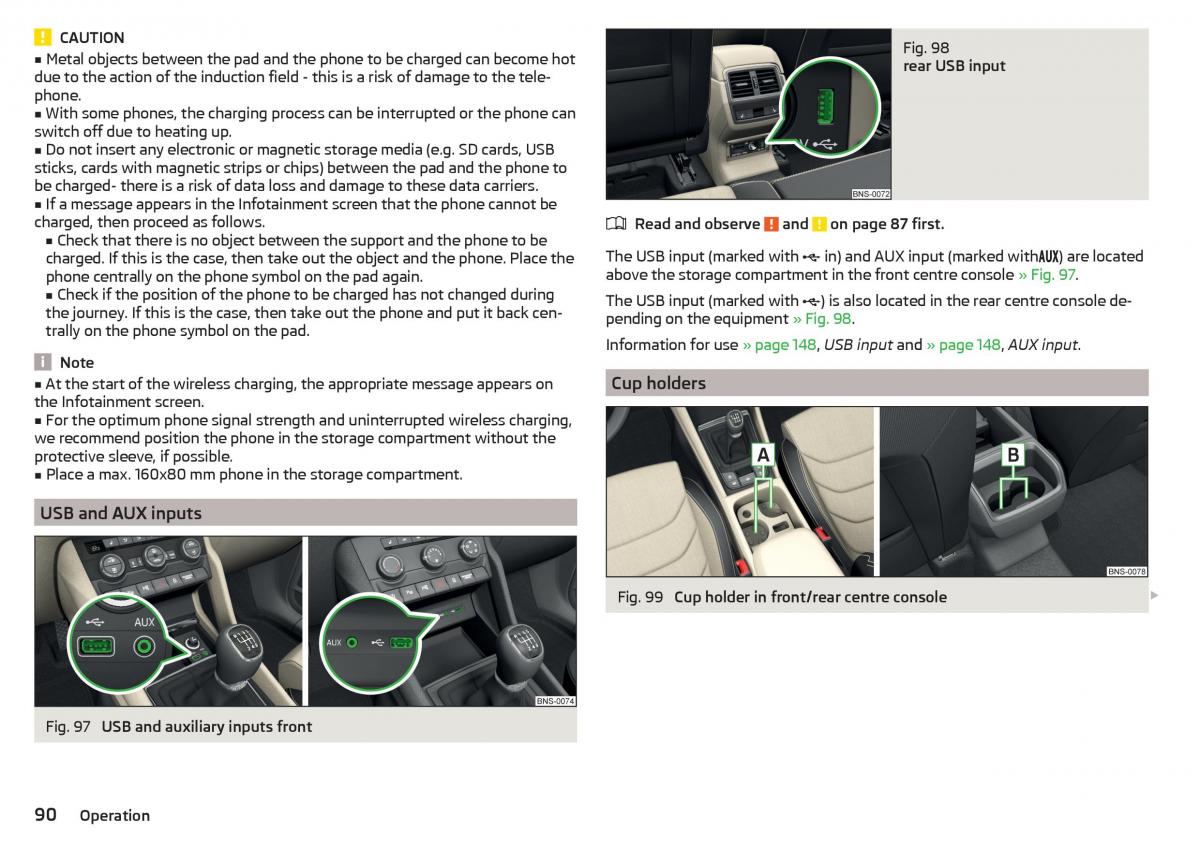 Skoda Kodiaq owners manual / page 92