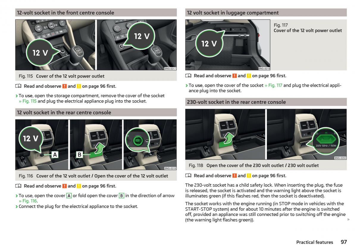 Skoda Kodiaq owners manual / page 99