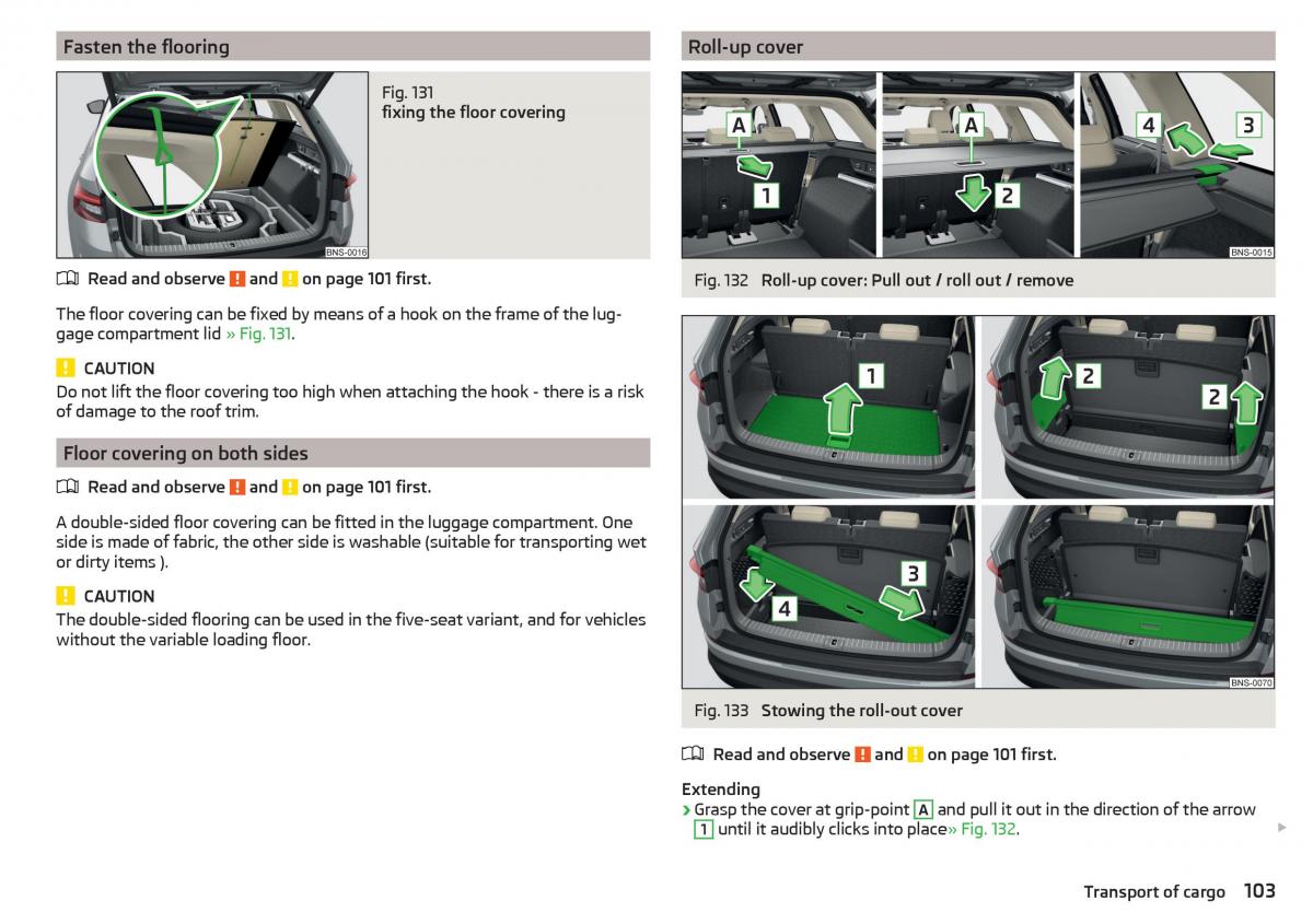 Skoda Kodiaq owners manual / page 105