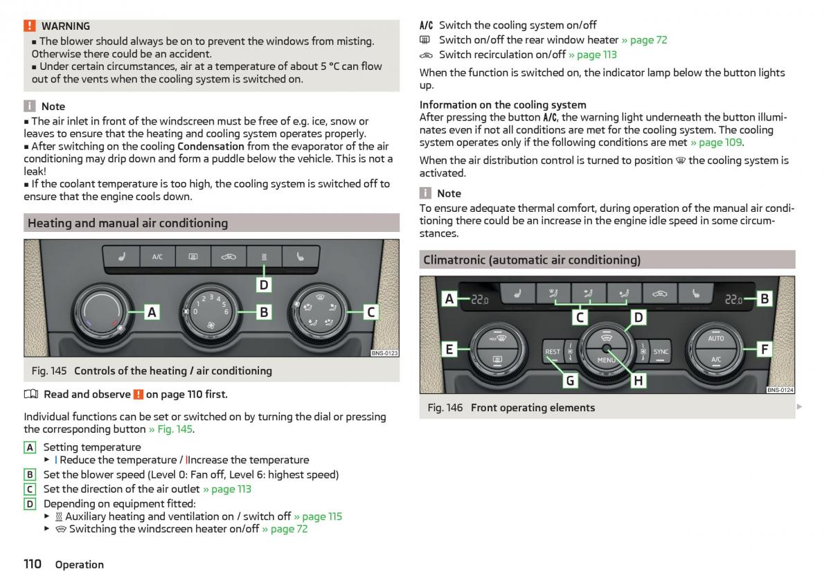 Skoda Kodiaq owners manual / page 112