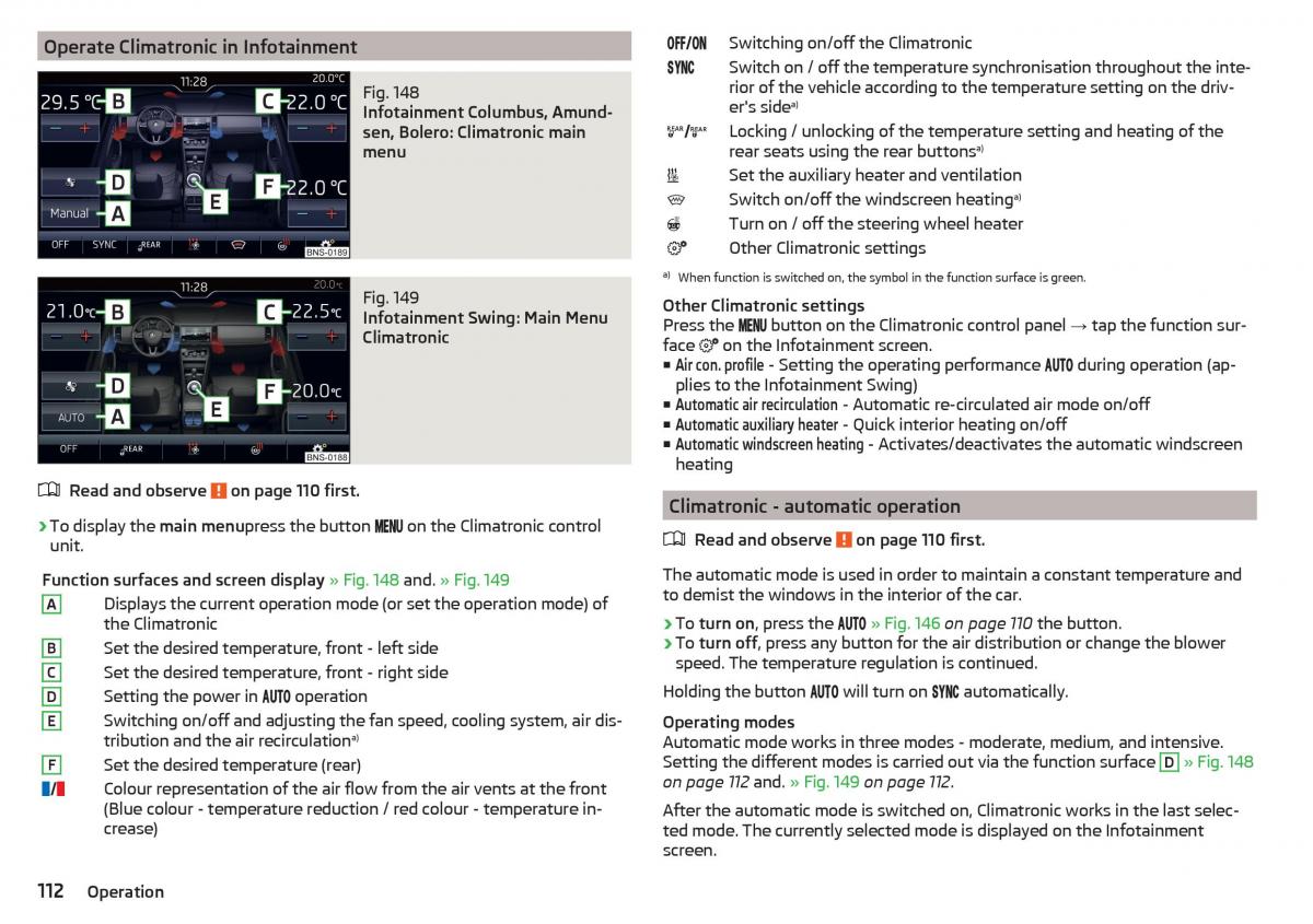 Skoda Kodiaq owners manual / page 114