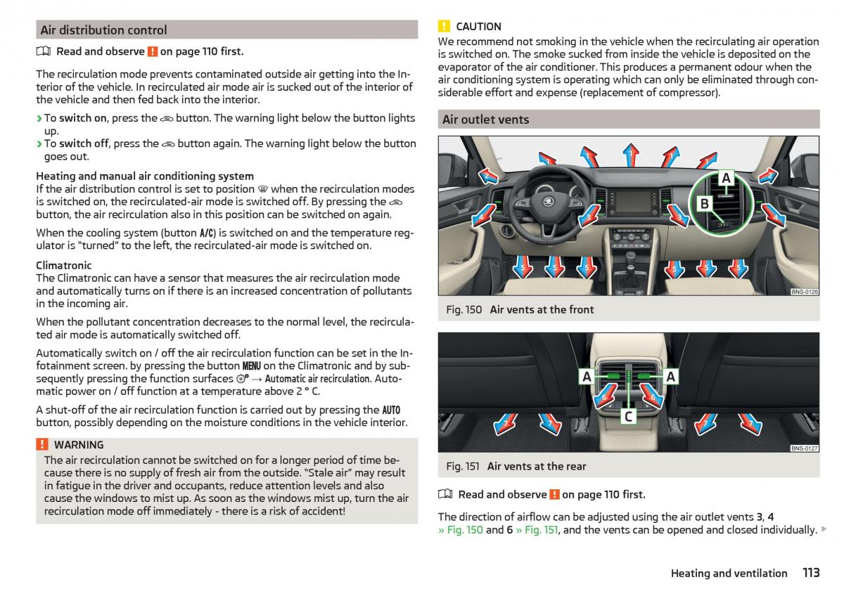 Skoda Kodiaq owners manual / page 115