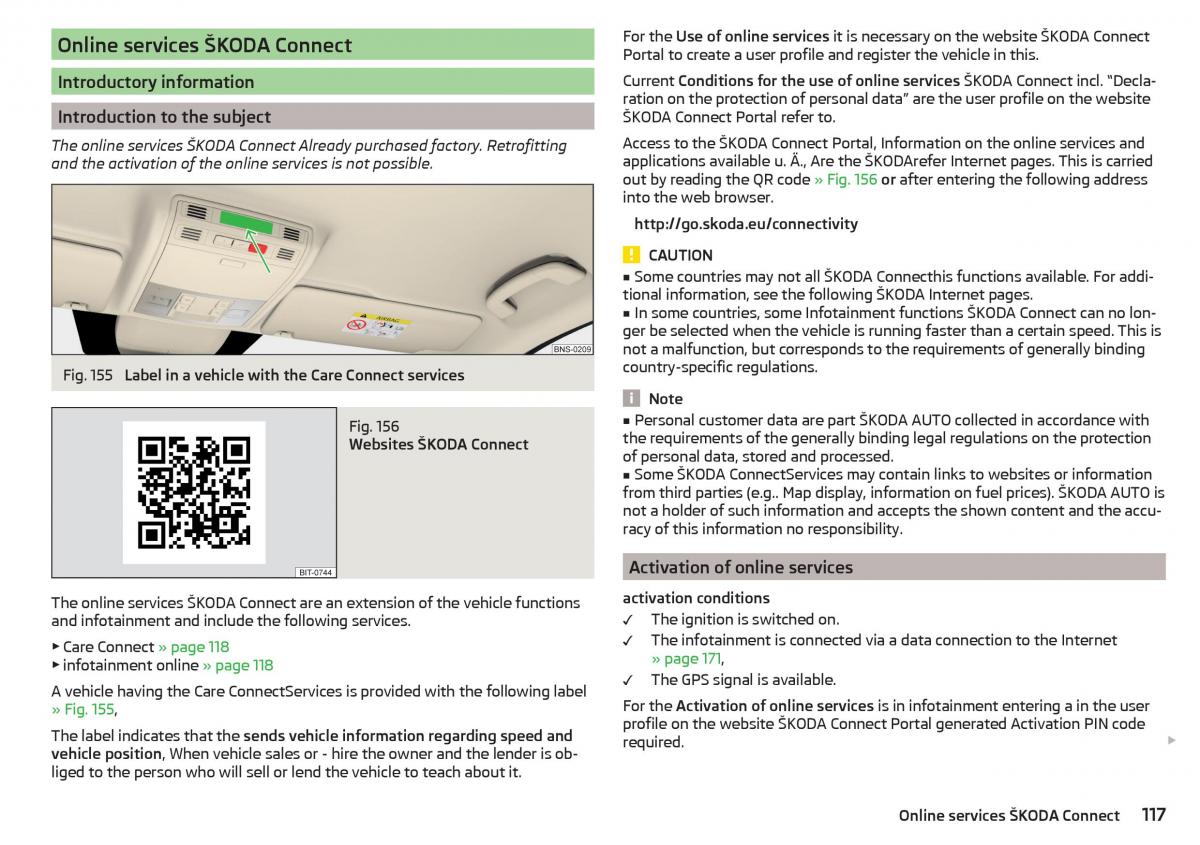 Skoda Kodiaq owners manual / page 119